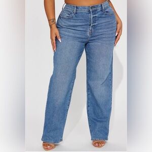 High Rise Straight Leg Jeans